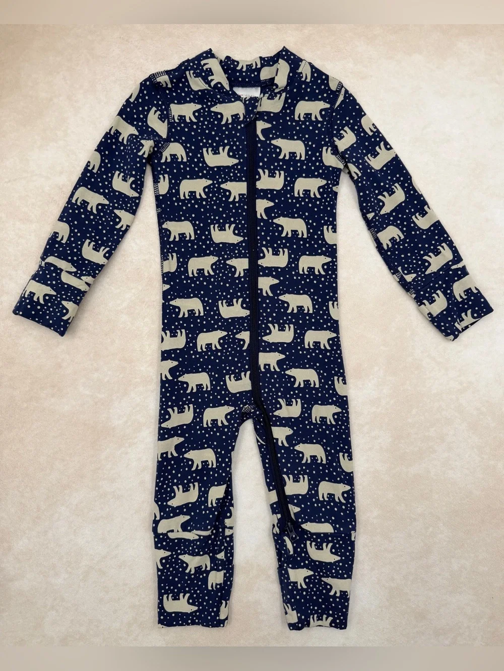 Hanna Andersson Navy Polar Bear Coverall 60